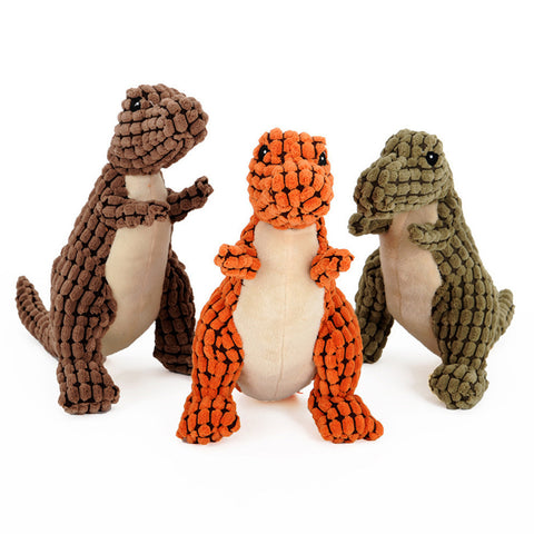 Dinosaur Plush Chew Toy for Dogs