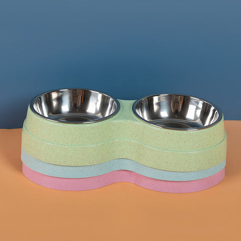 Double Bowl Stainless Feeder