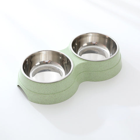 Double Bowl Stainless Feeder