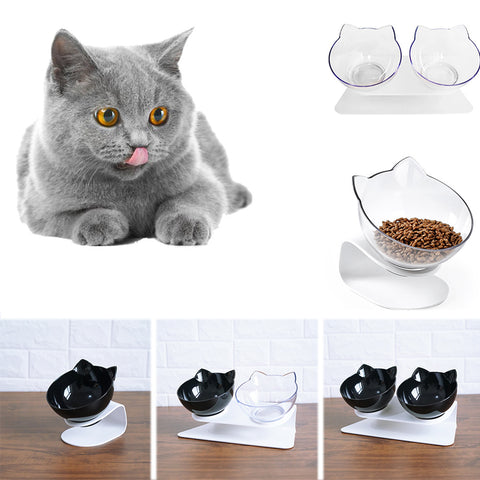 Cat Double Bowl for Feeding